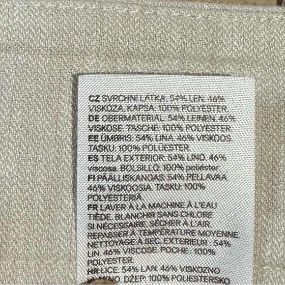 H&M beige linen shorts for women size 8 - Picture 7 of 7
